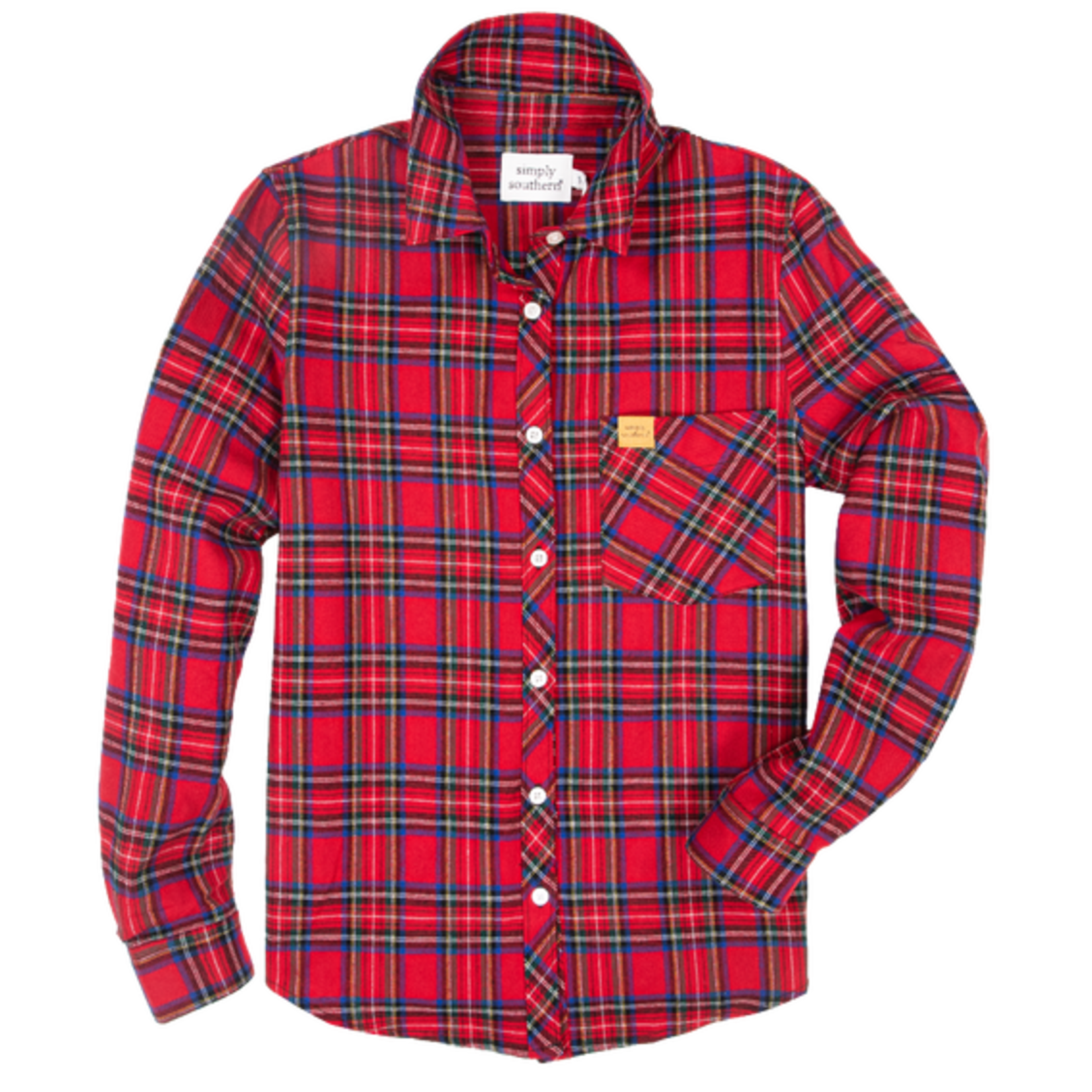 Simply Southern Simply Southern Flannel Button Down Shirt Stewart Small