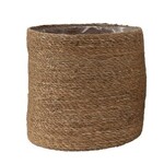 Creative Co-op Hand Woven Seagrass Basket, 11”