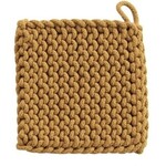 Creative Co-op 8” Square Crochet Cotton Potholder