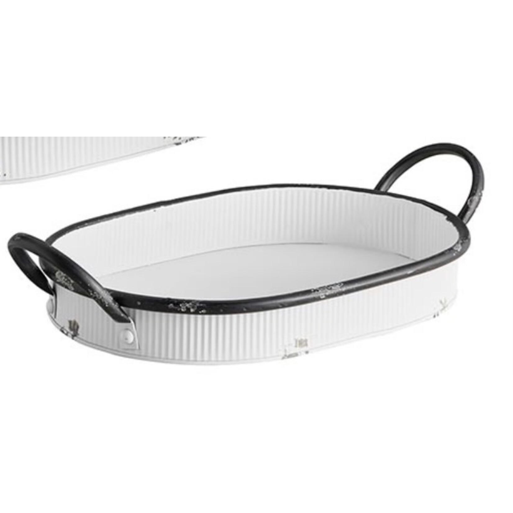 47th & Main Metal Oval Tray