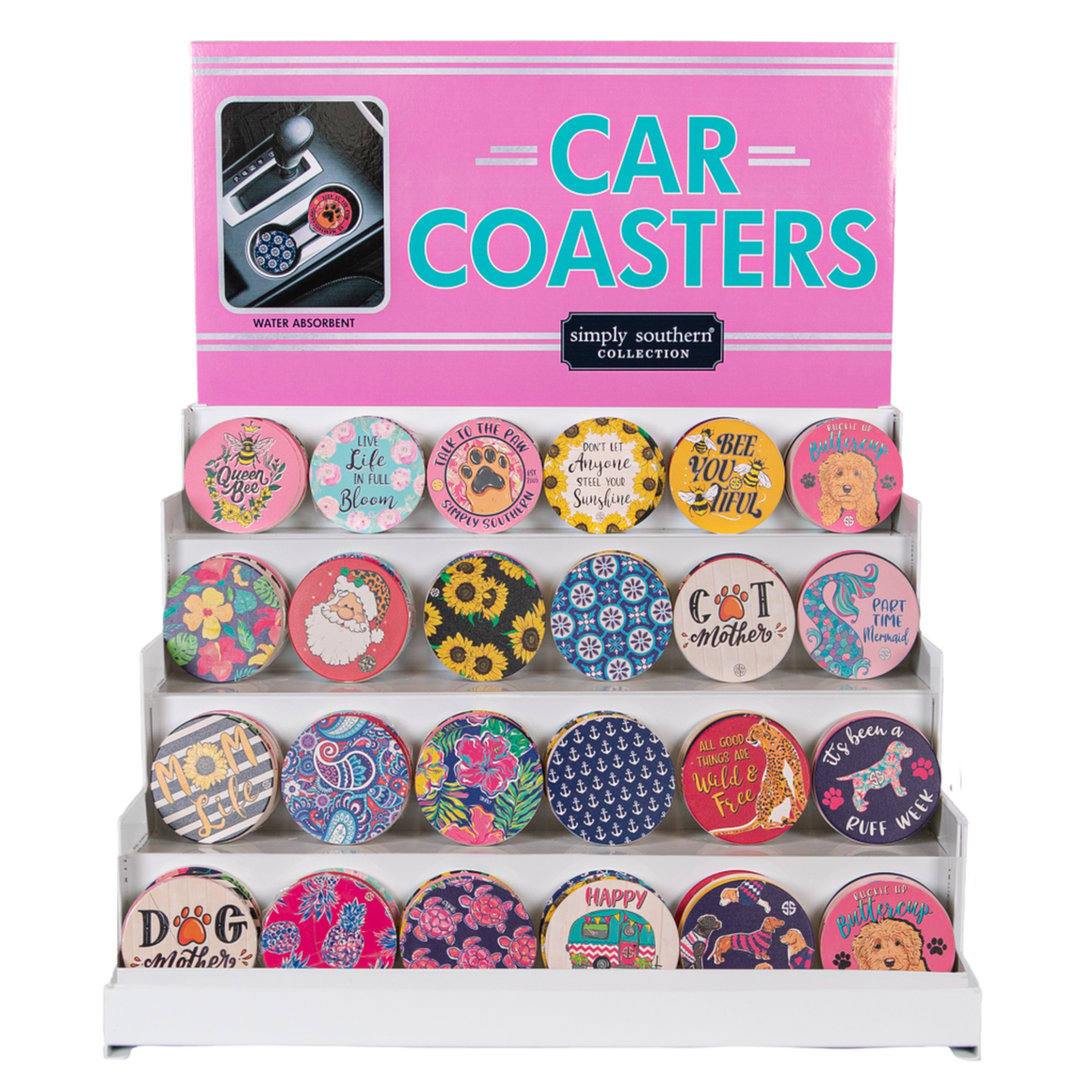 Simply Southern Car Coasters Word & Phrases