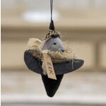 Hearthside Eek Mouse Witch Hat Ornament