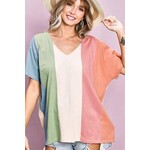 Bibi Clothing Bibi Color Block Top