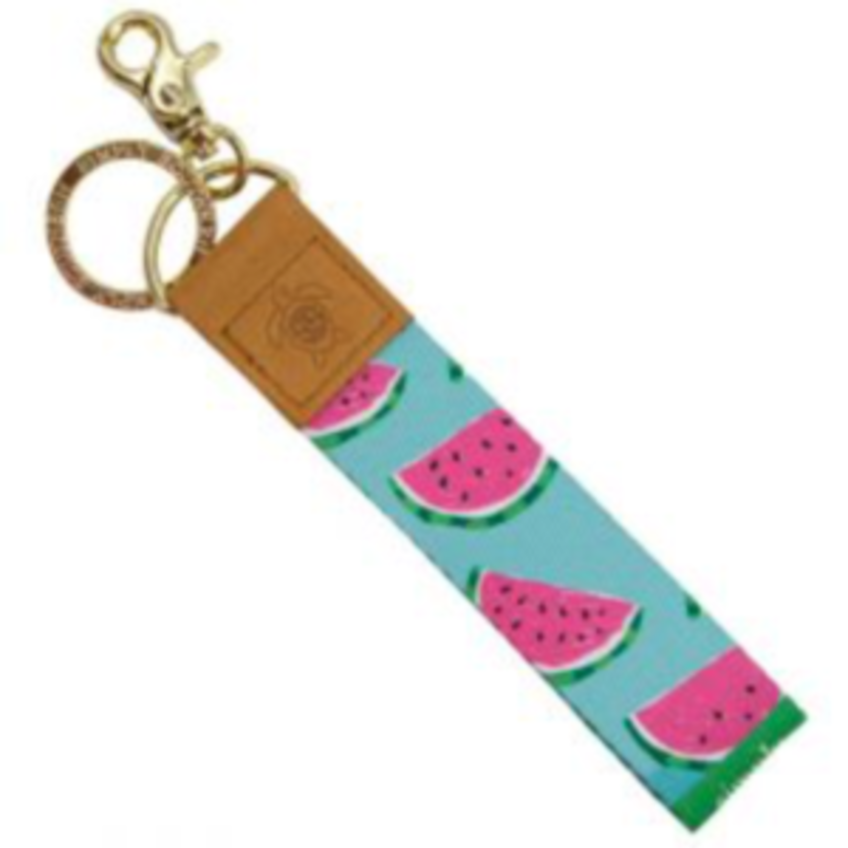 Simply Southern Simply Southern Leather Brass Key Chain
