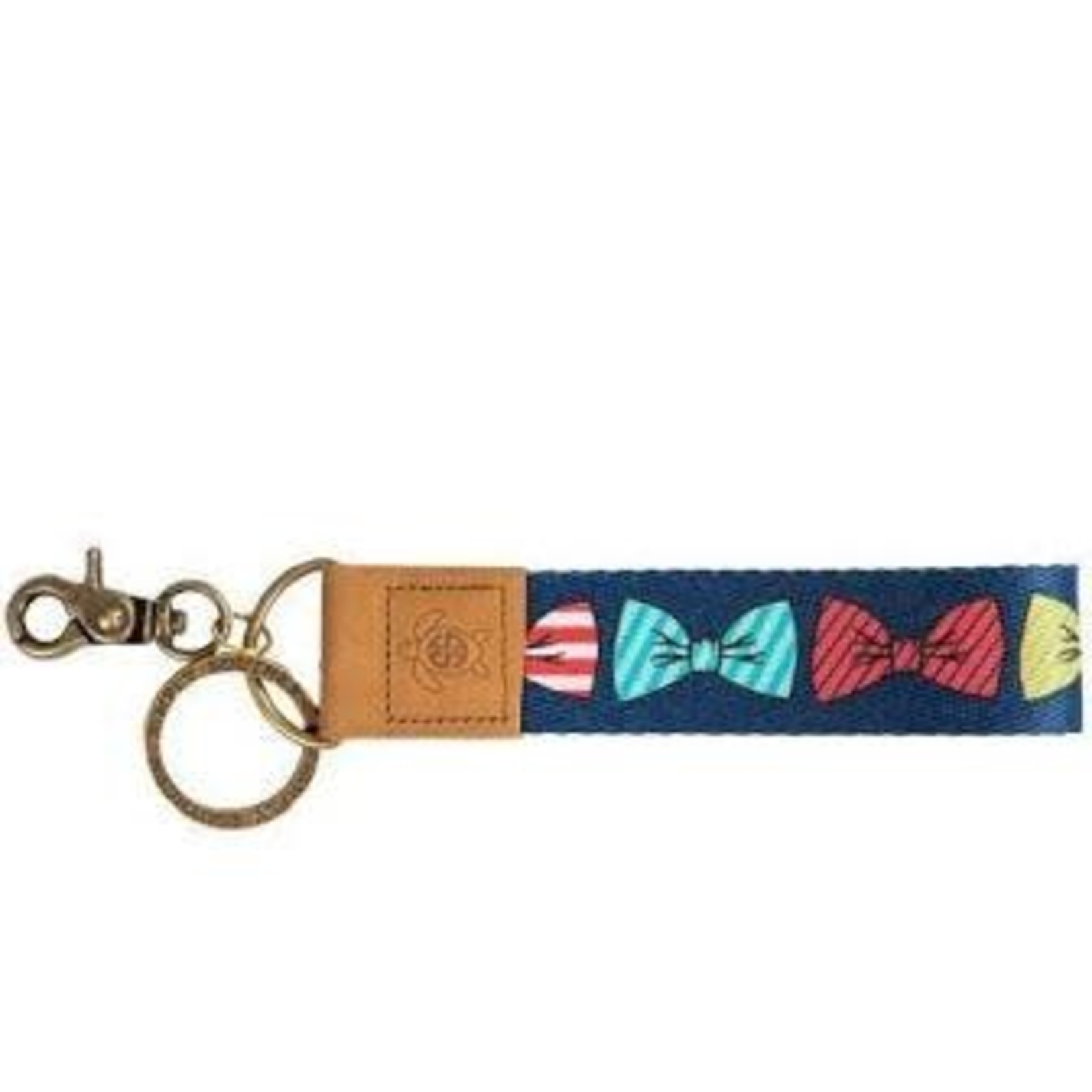 Simply Southern Simply Southern Leather Brass Key Chain