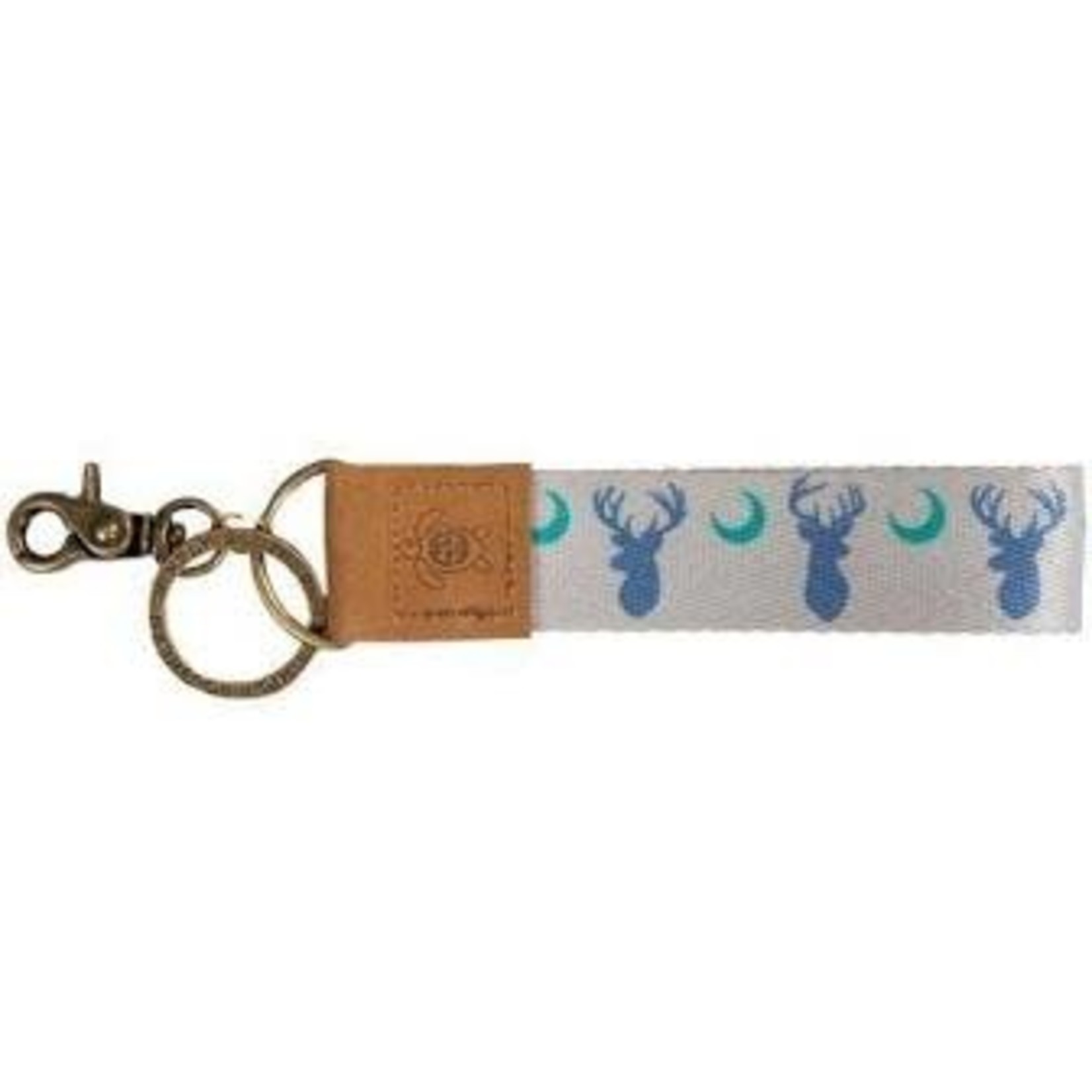 Simply Southern Simply Southern Leather Brass Key Chain