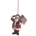 Ganz Patriotic Santa Ornament