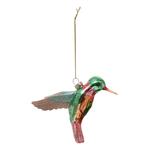 Creative Co-op Glass Hummingbird Ornament