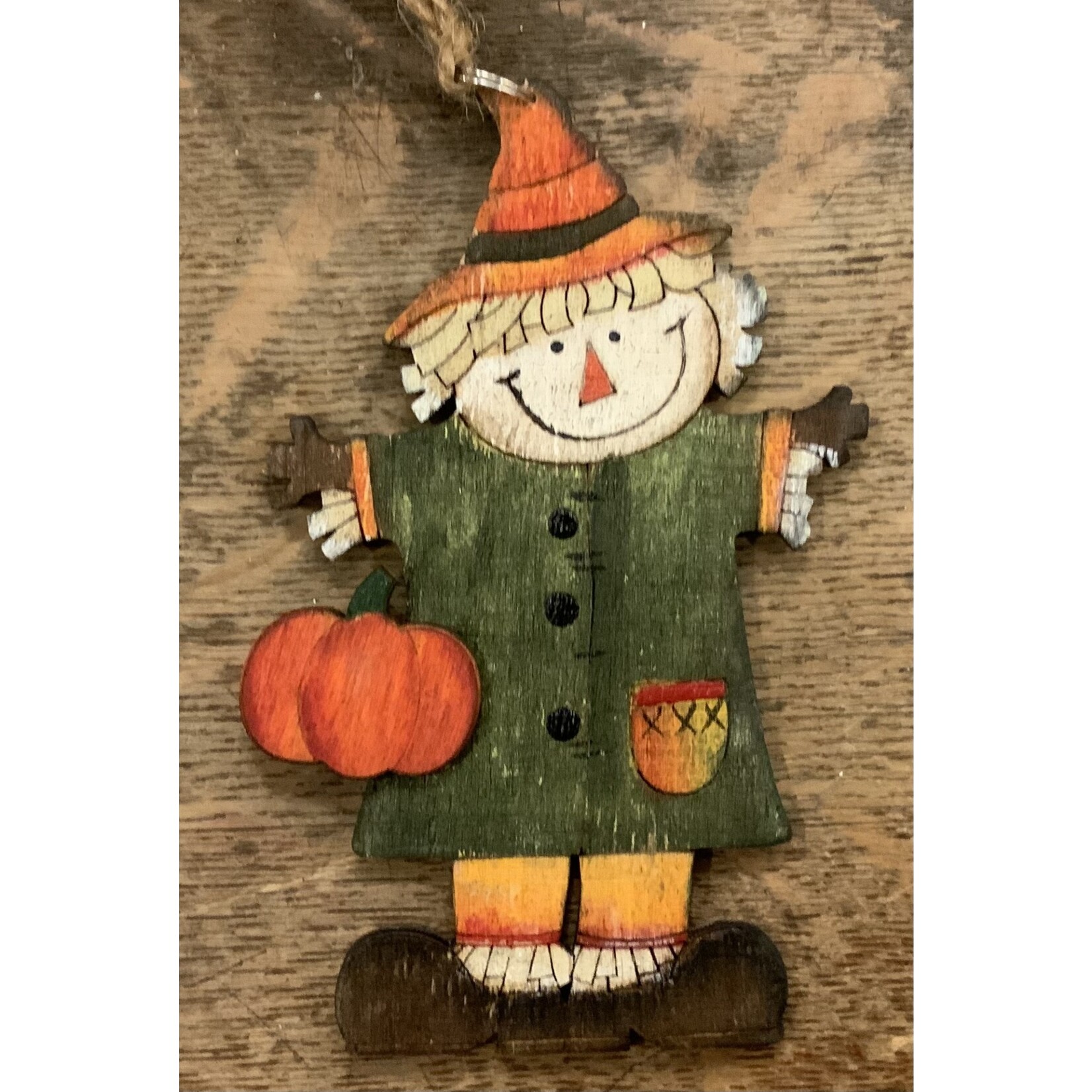 Gerson Wood Harvest Ornament, 5.2”H