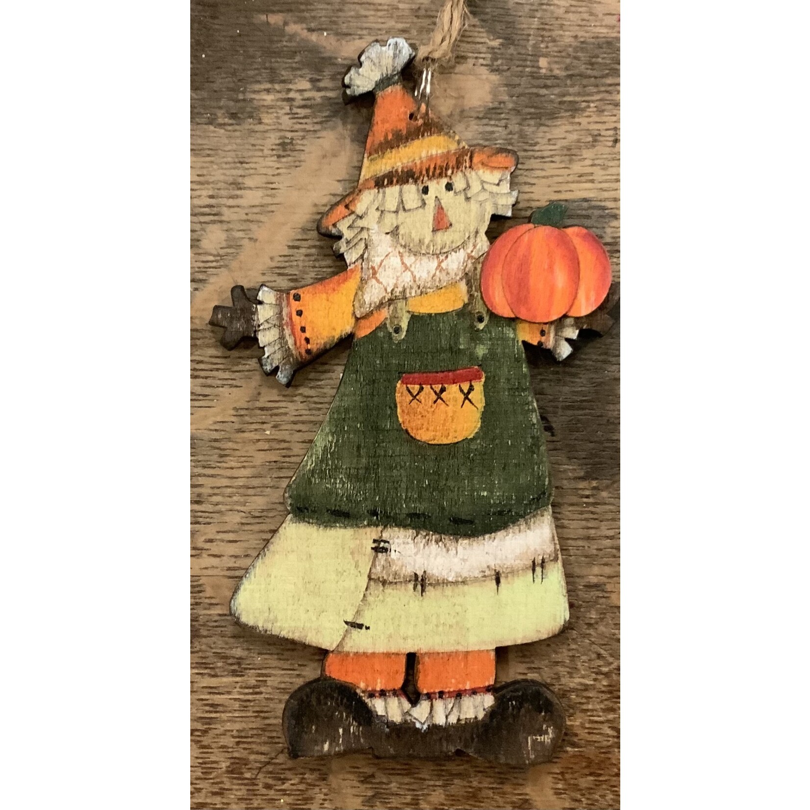 Gerson Wood Harvest Ornament, 5.2”H