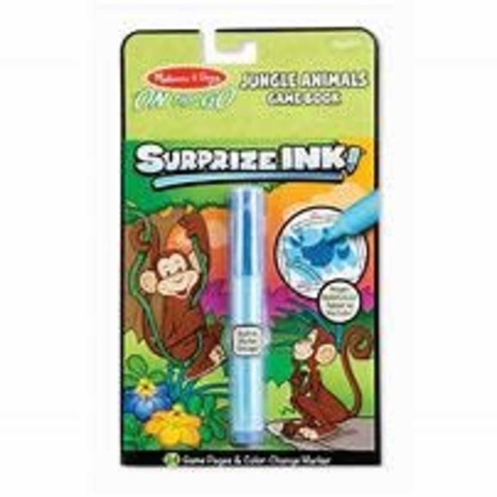 Melissa & Doug Melissa & Doug On the Go Surprise Ink Game Bool Jungle Animals