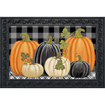 Briarwood Lane Checkered Pumpkins Doormat