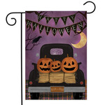 Briarwood Lane Halloween Truck Garden Flag