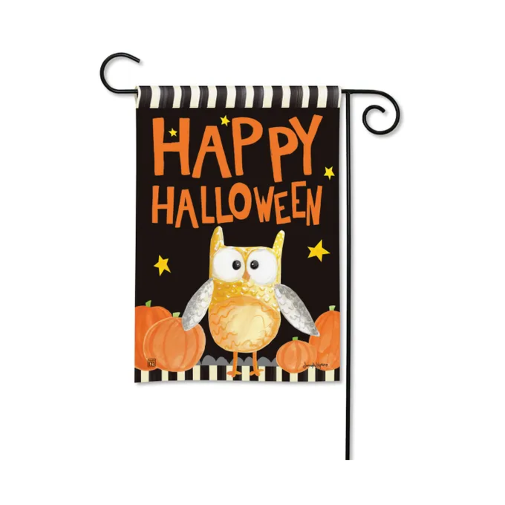 Studio M Halloween Night Owl Garden Flag