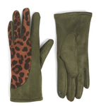 Coco + Carmen Coco + Carmen Microsuede Animal Touchscreen Gloves - Green 2136382