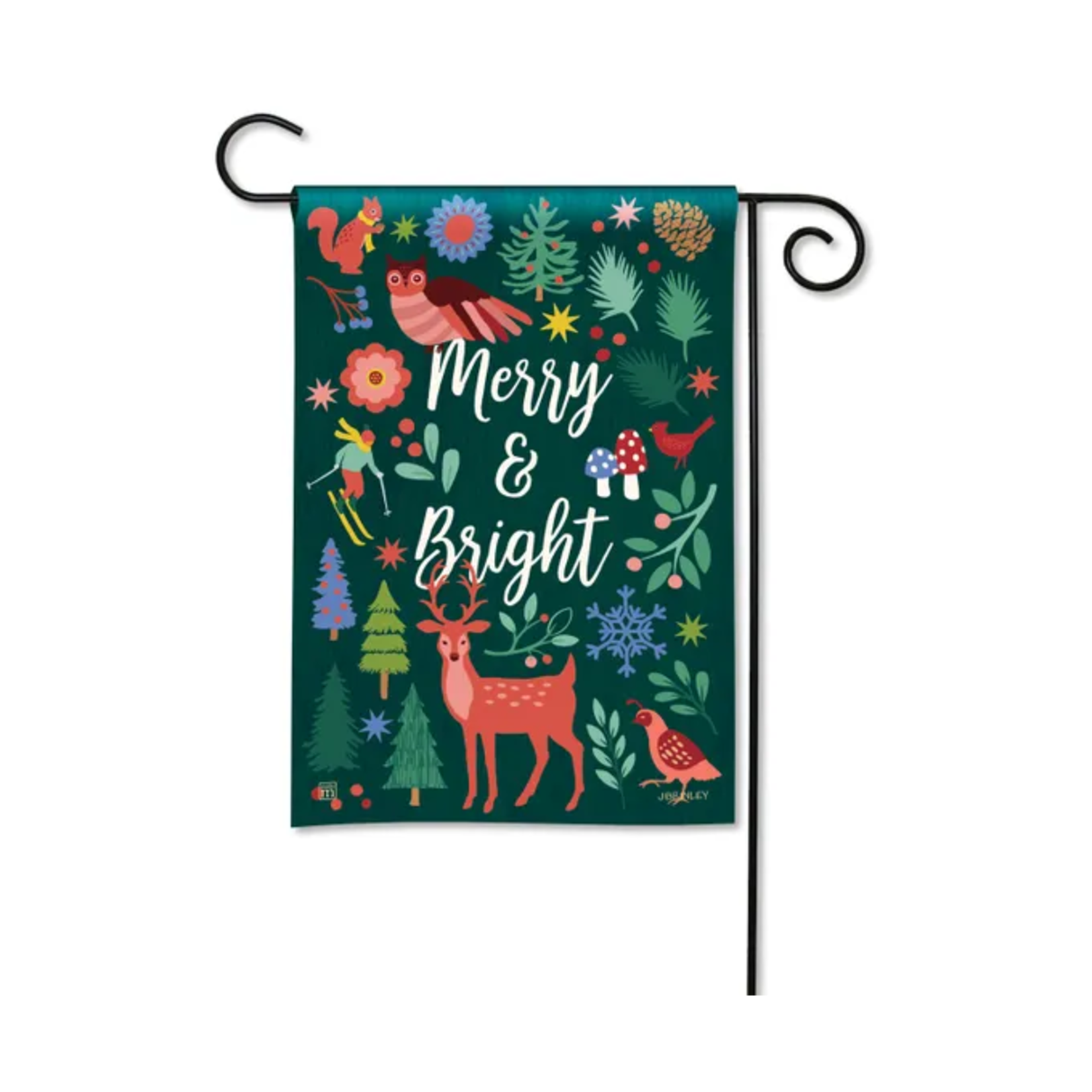 Studio M Christmas Message Garden Flag