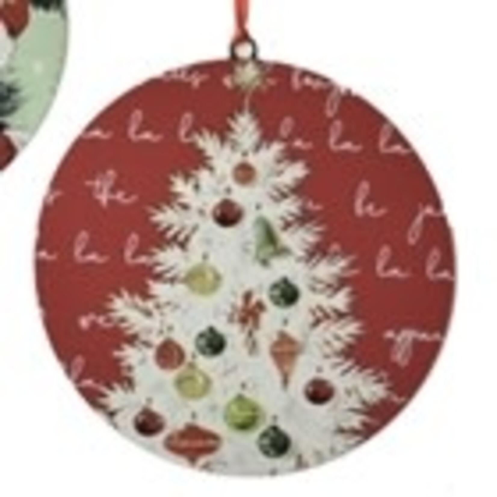 Ganz Vintage Style Holiday Disc Ornament
