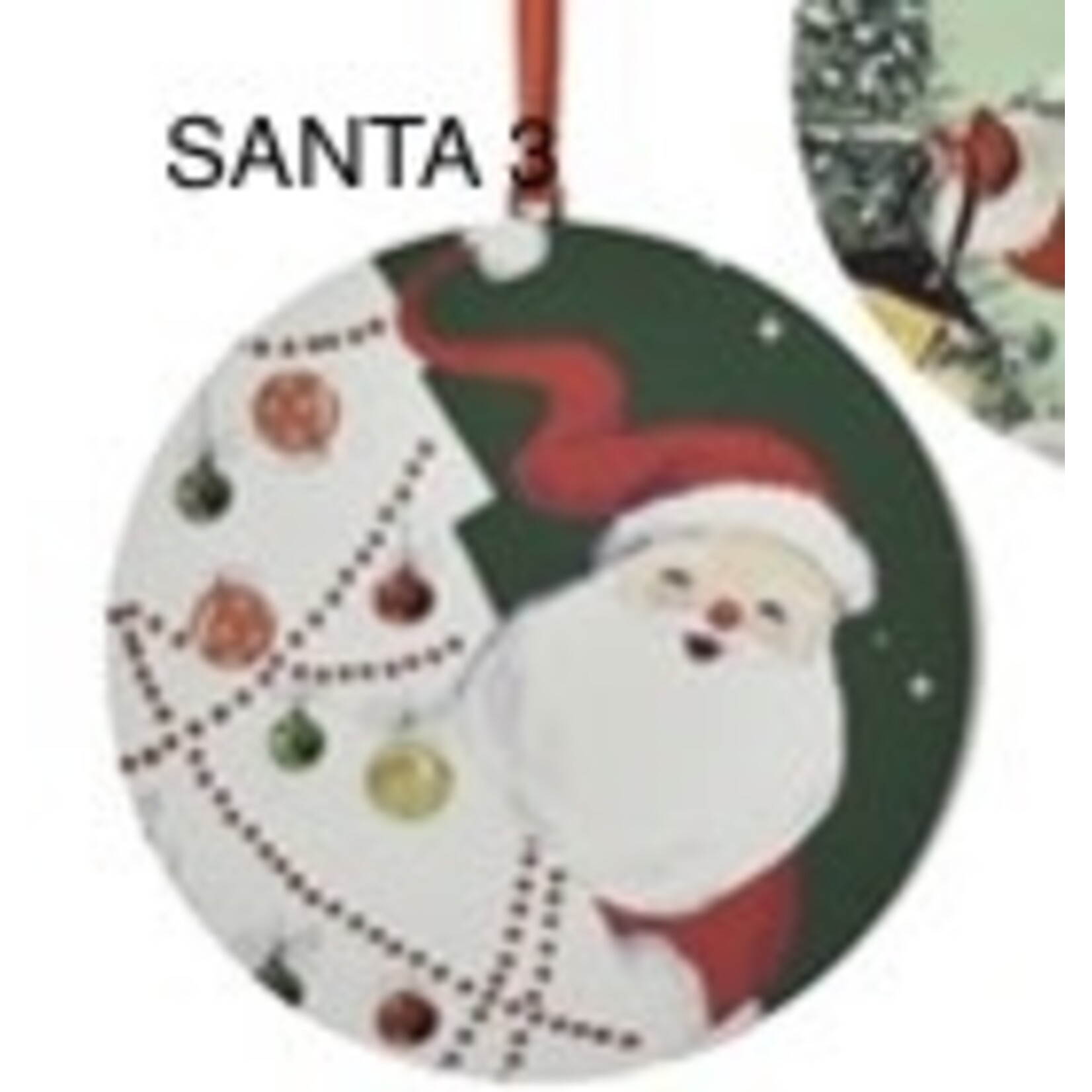 Ganz Vintage Style Holiday Disc Ornament