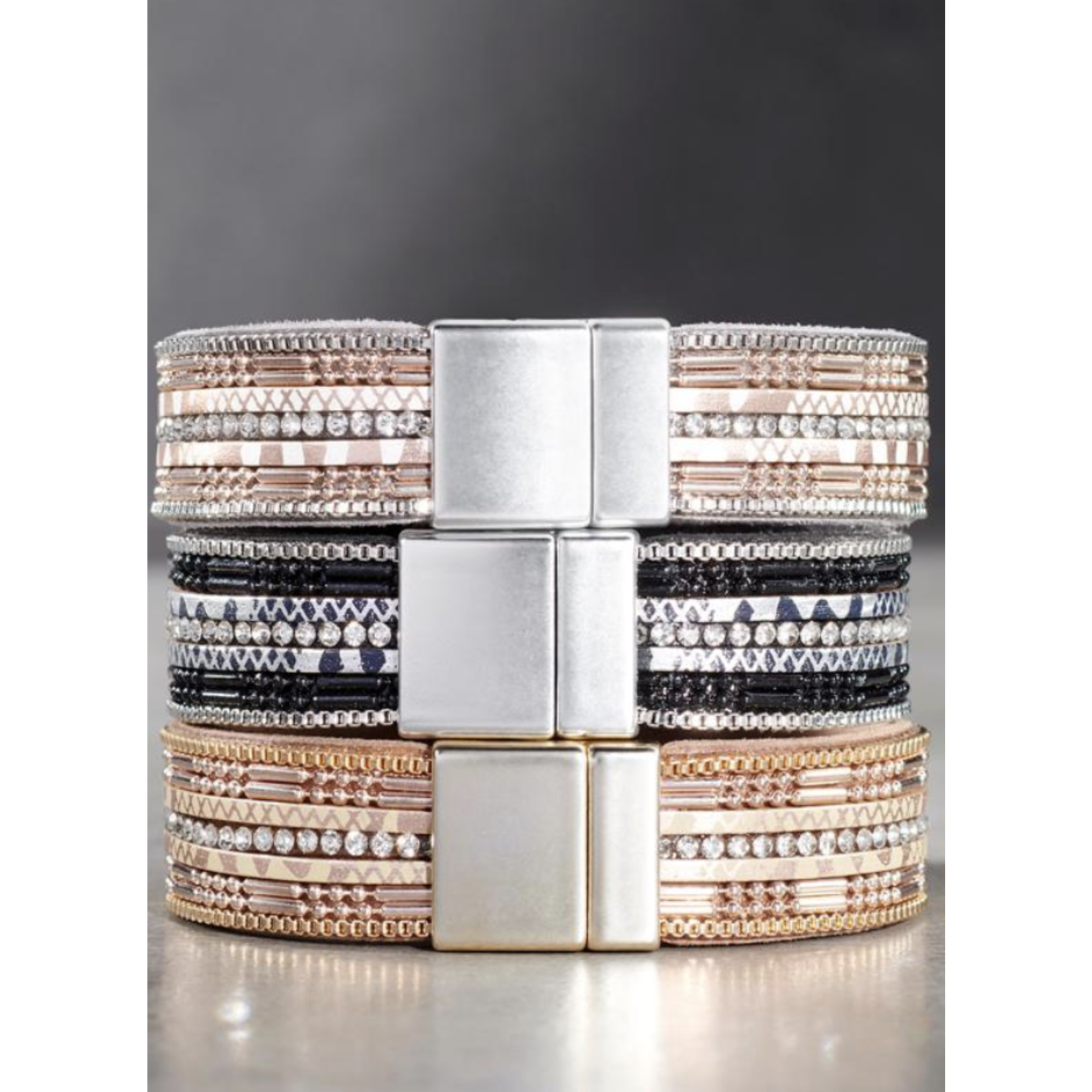 Charlie Paige Charlie Paige Zinc Stone Magnetic Bracelets 407267