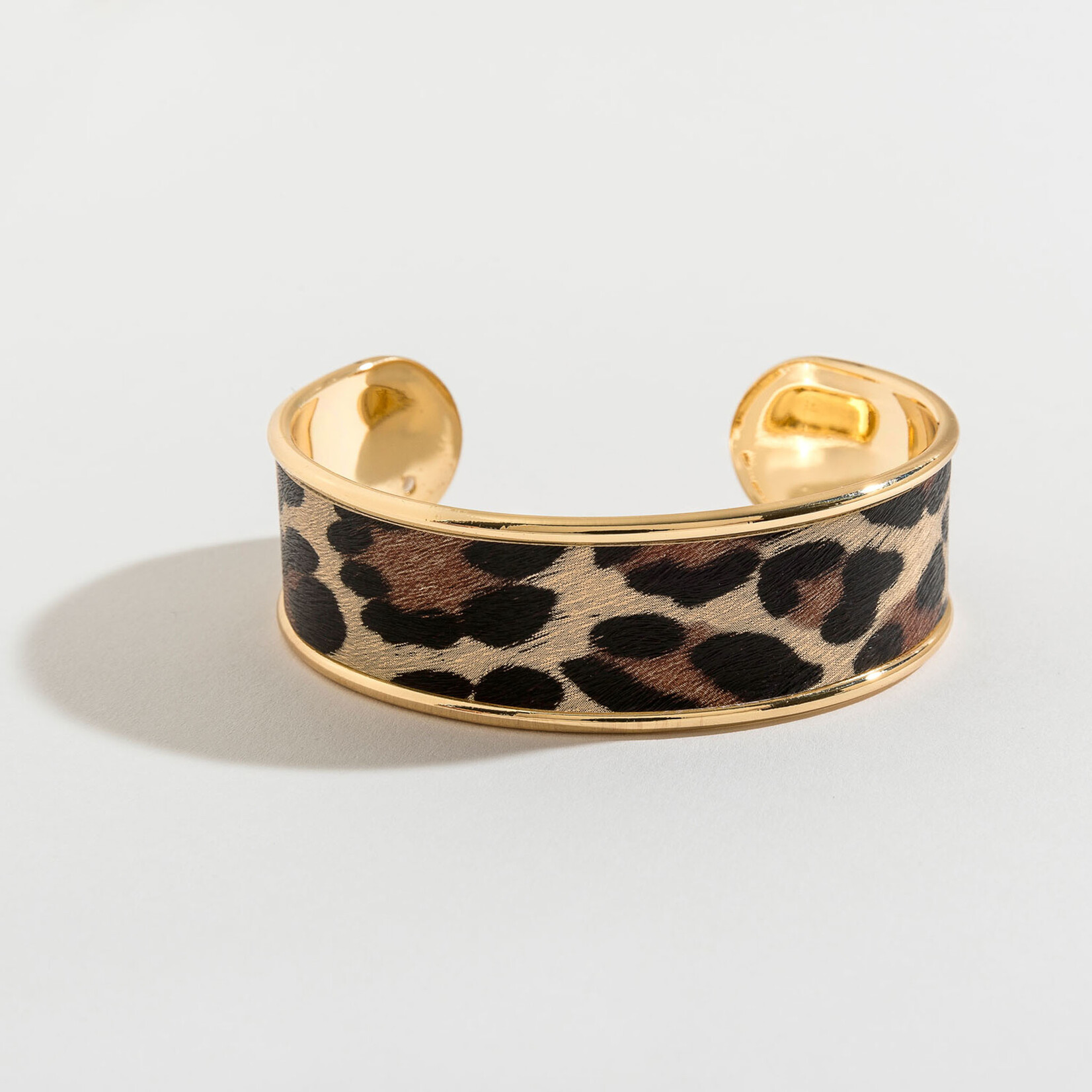 Howards Howard's Leopard Print Gold Cuff Bracelet 25009