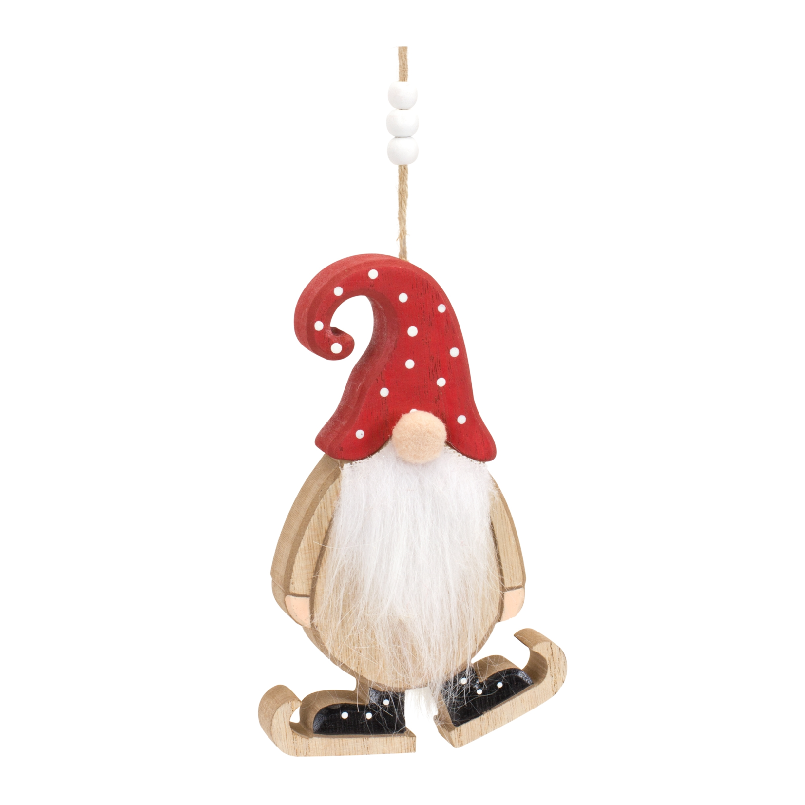 Melrose Gnome w/Skates Ornament
