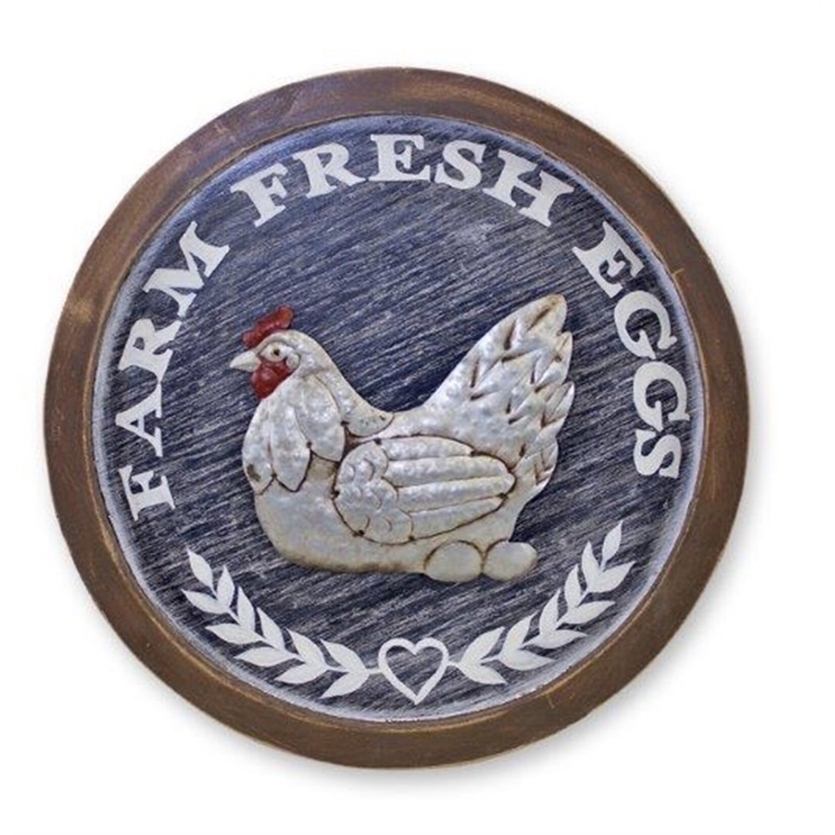 Melrose Round Chicken Plaque