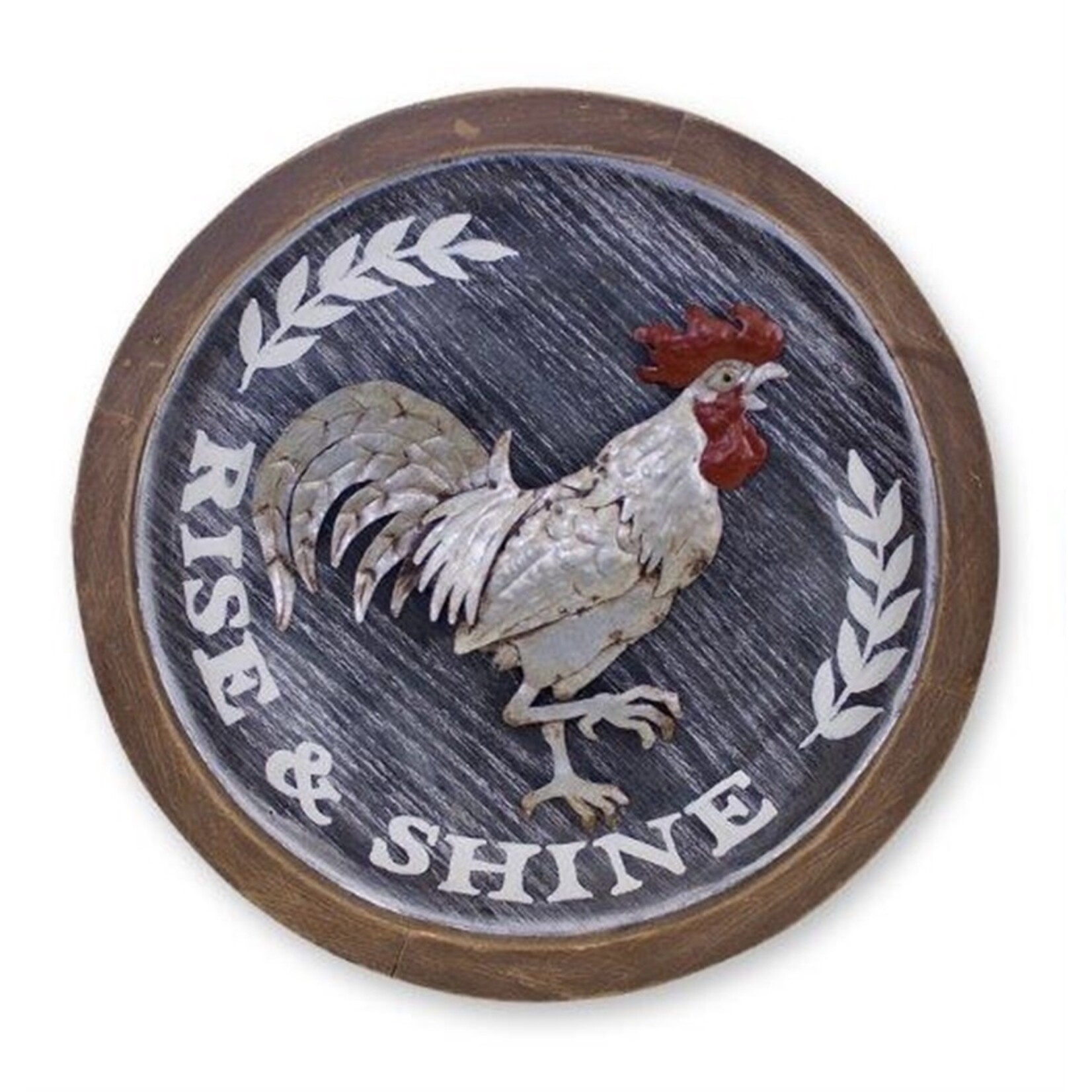 Melrose Round Chicken Plaque