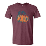 Jane Marie Jane Marie Pumpkin Maroon Crew Neck T-Shirt JM2682T Size Small
