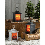 Evergreen LED Outdoor Fireplace Lantern