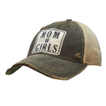 Vintage Life "Mom Of Girls" Distressed Trucker Cap