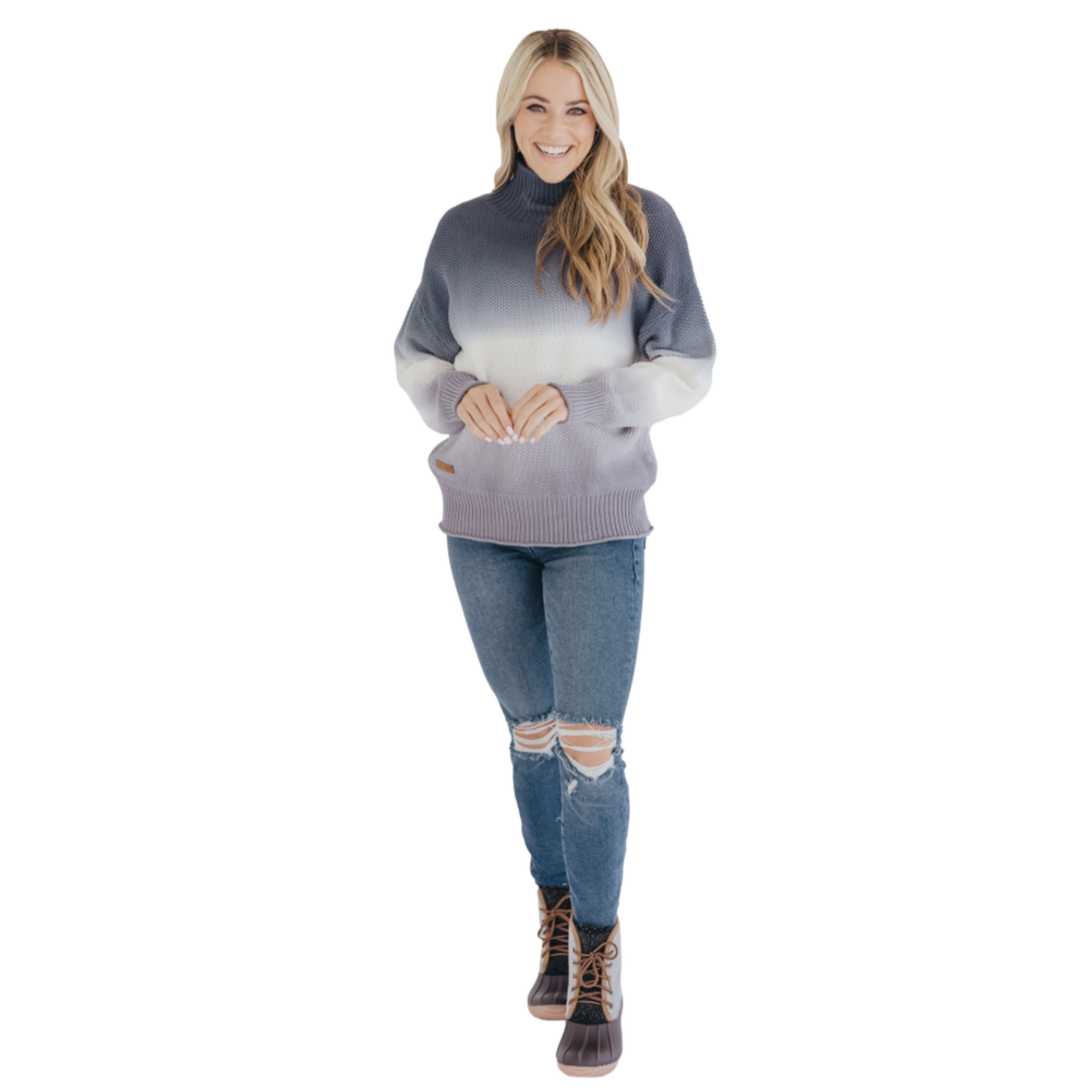 Simply Southern Simply Southern Ombre Sweater Small