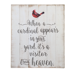 Ganz When A Cardinal Appears Sign