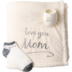 Pavilion “Mom” Royal Plush Sherpa Lined Gift Set