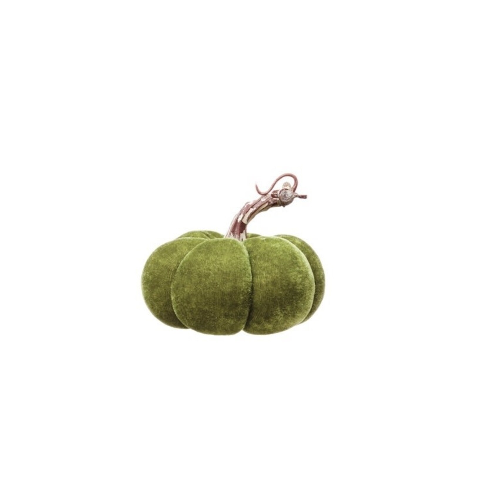Creative Co-op Velvet Pumpkin, 4-1/4” Round