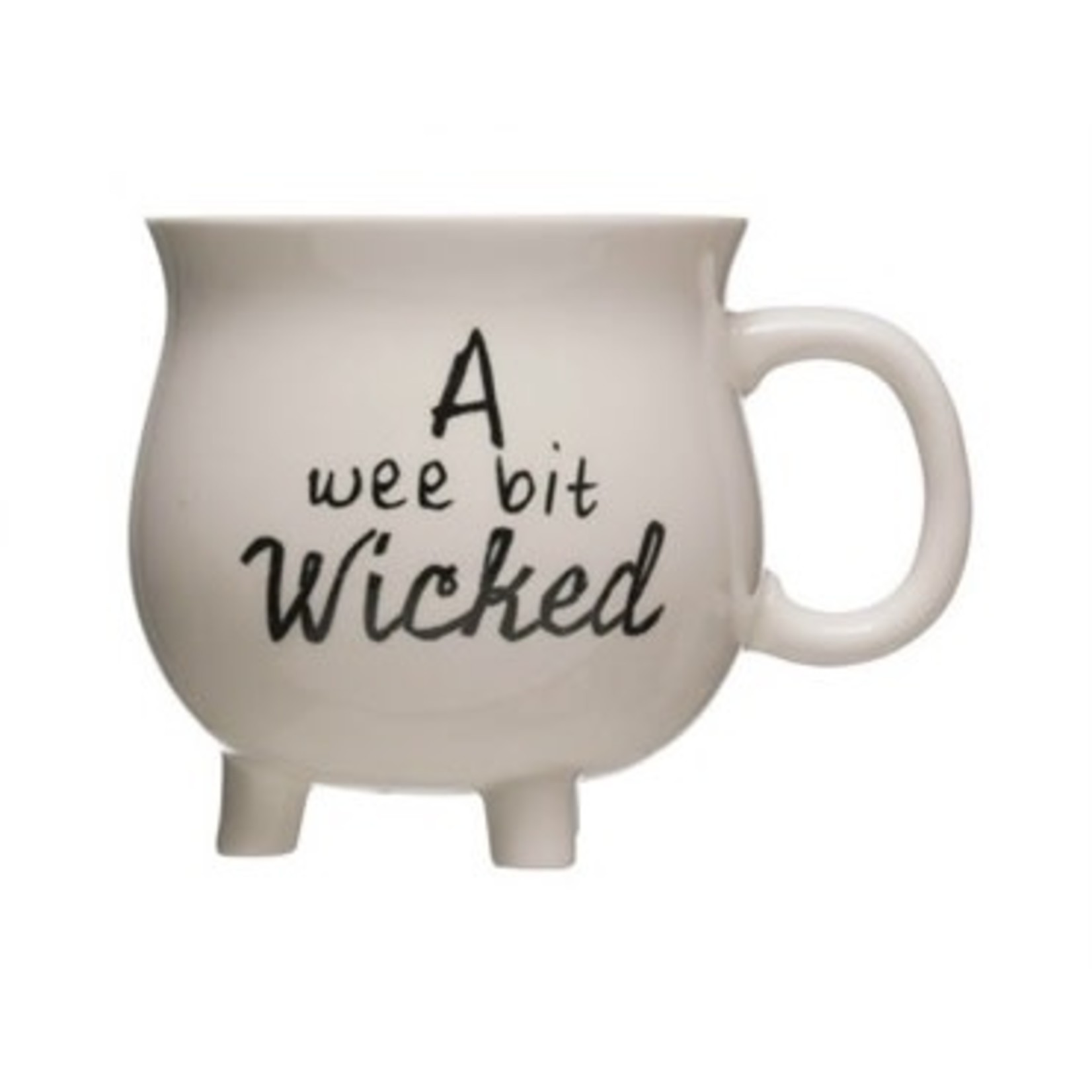 Creative Co-op Stoneware Cauldron Witch Mug