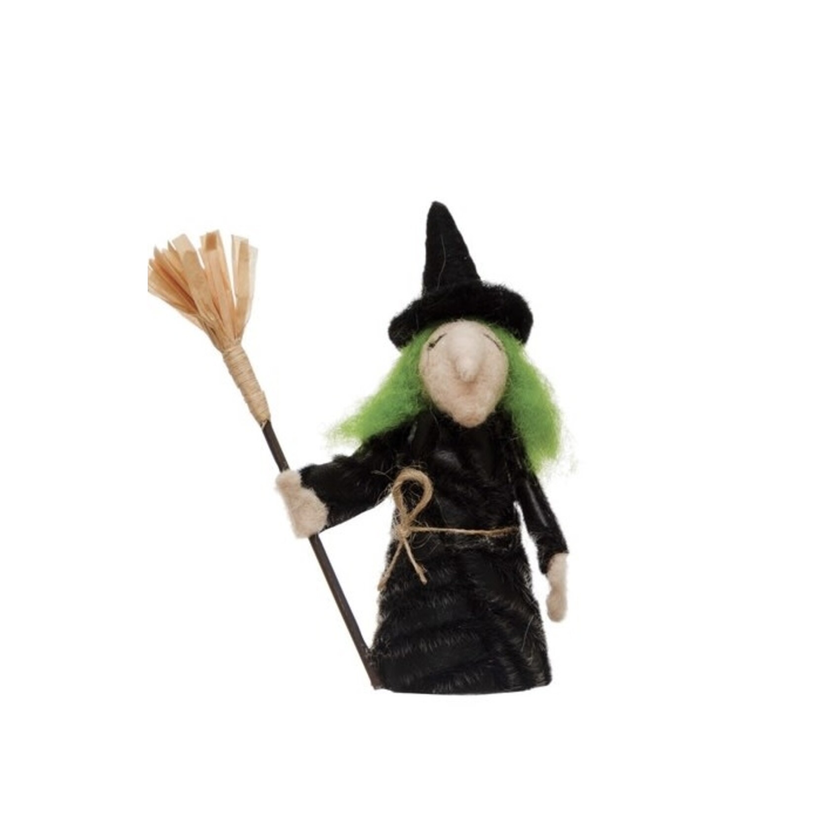 Creative Co-op Wool Felt Witch