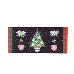 Evergreen Red Chinoiserie Topiaries Switch Mat