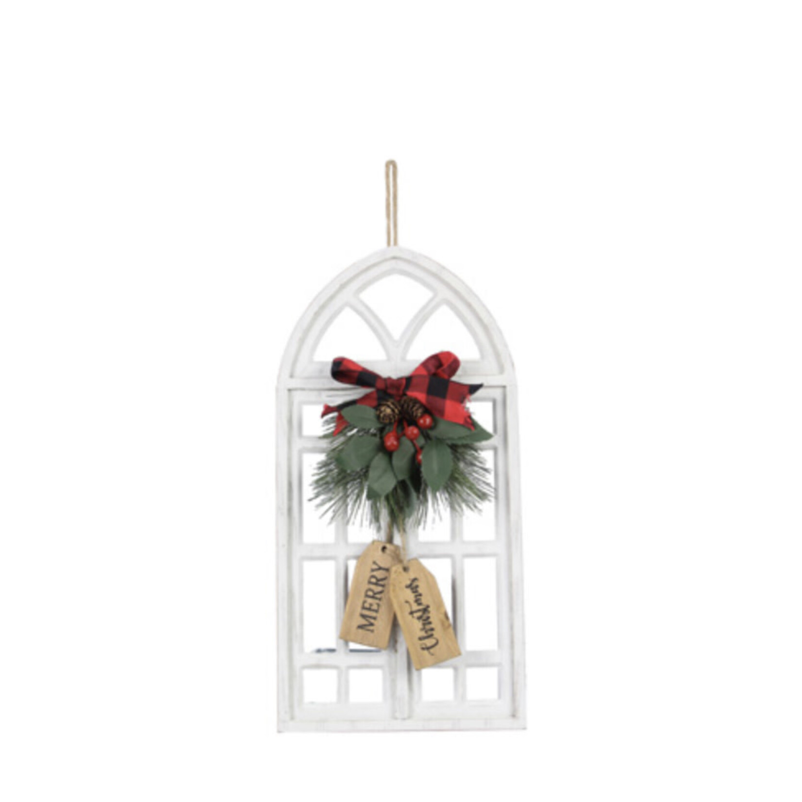 Youngs Holiday Window Wall Art w/Pine