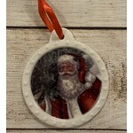 Giftcraft Ceramic Santa Ornament