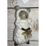 Giftcraft Wool/Polyester Sheep Ornament