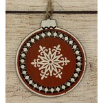 Giftcraft Paulownia Wood Disc Ornament
