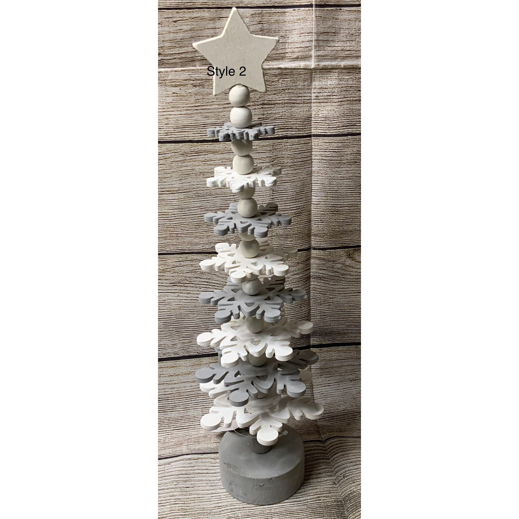 Giftcraft Wooden Snowflake Tree