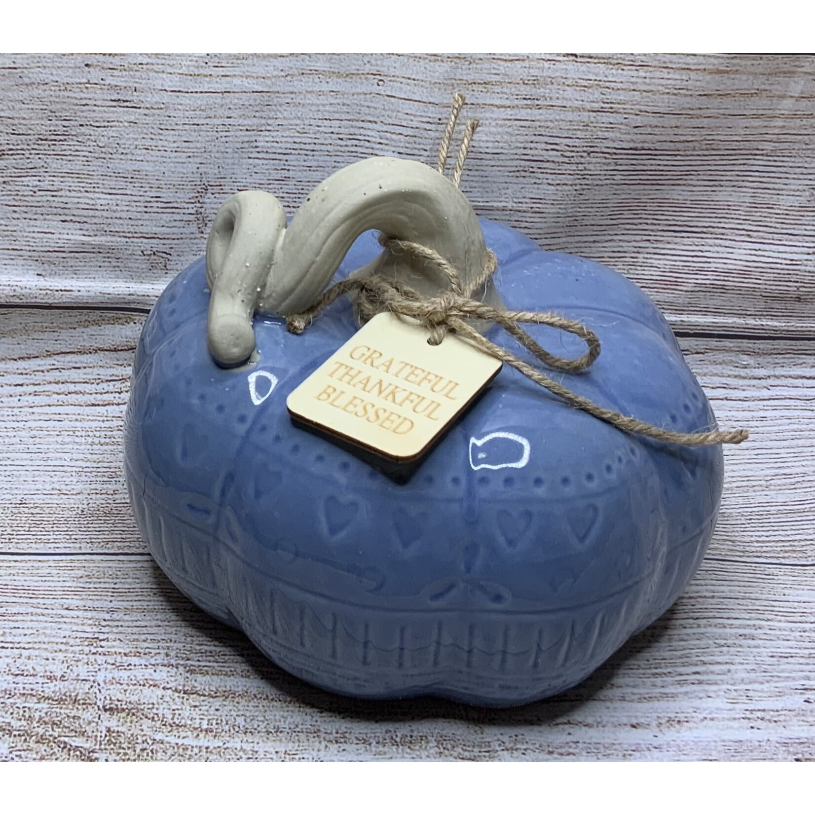 Gerson Ceramic Harvest Pumpkin, 7.3”L
