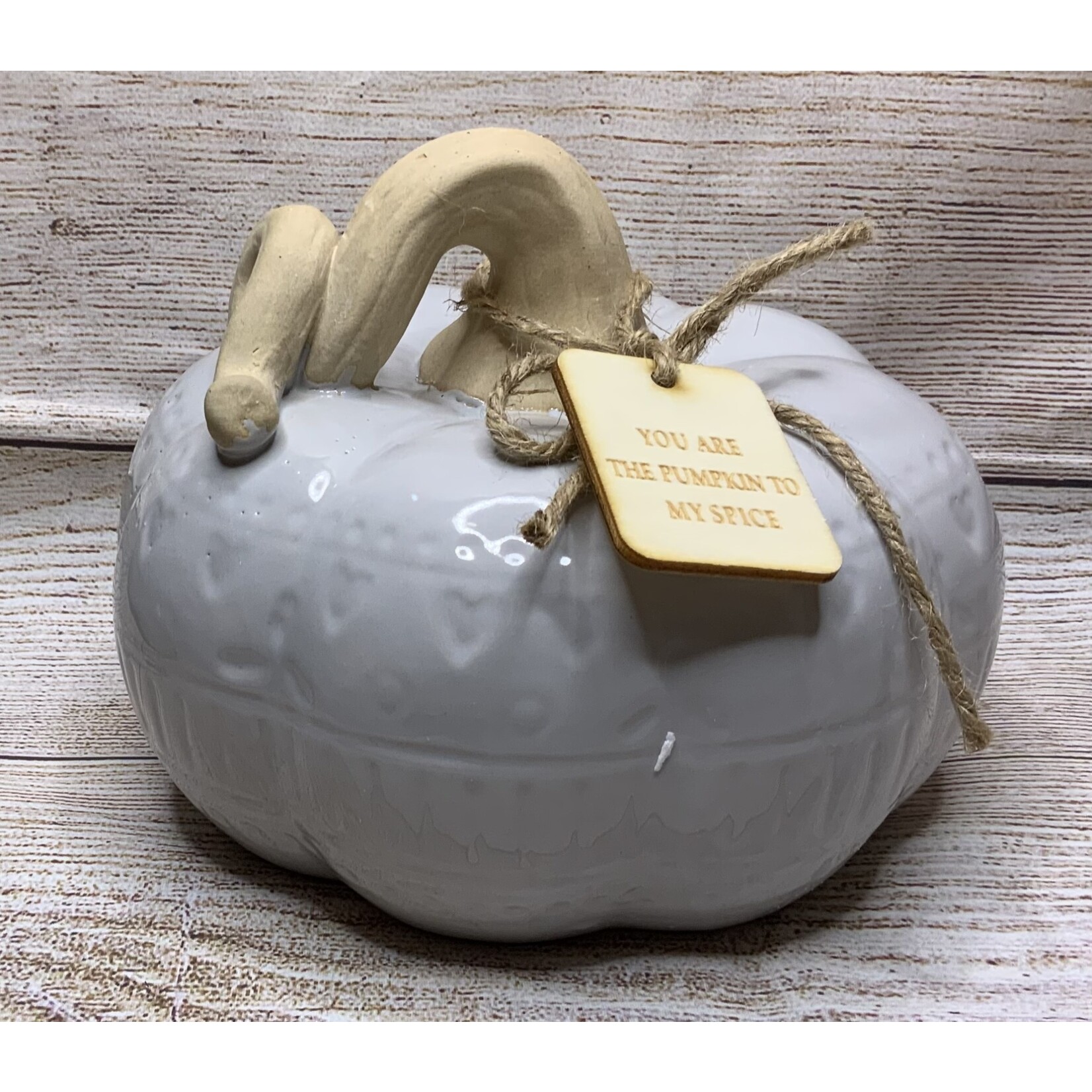 Gerson Ceramic Harvest Pumpkin, 7.3”L