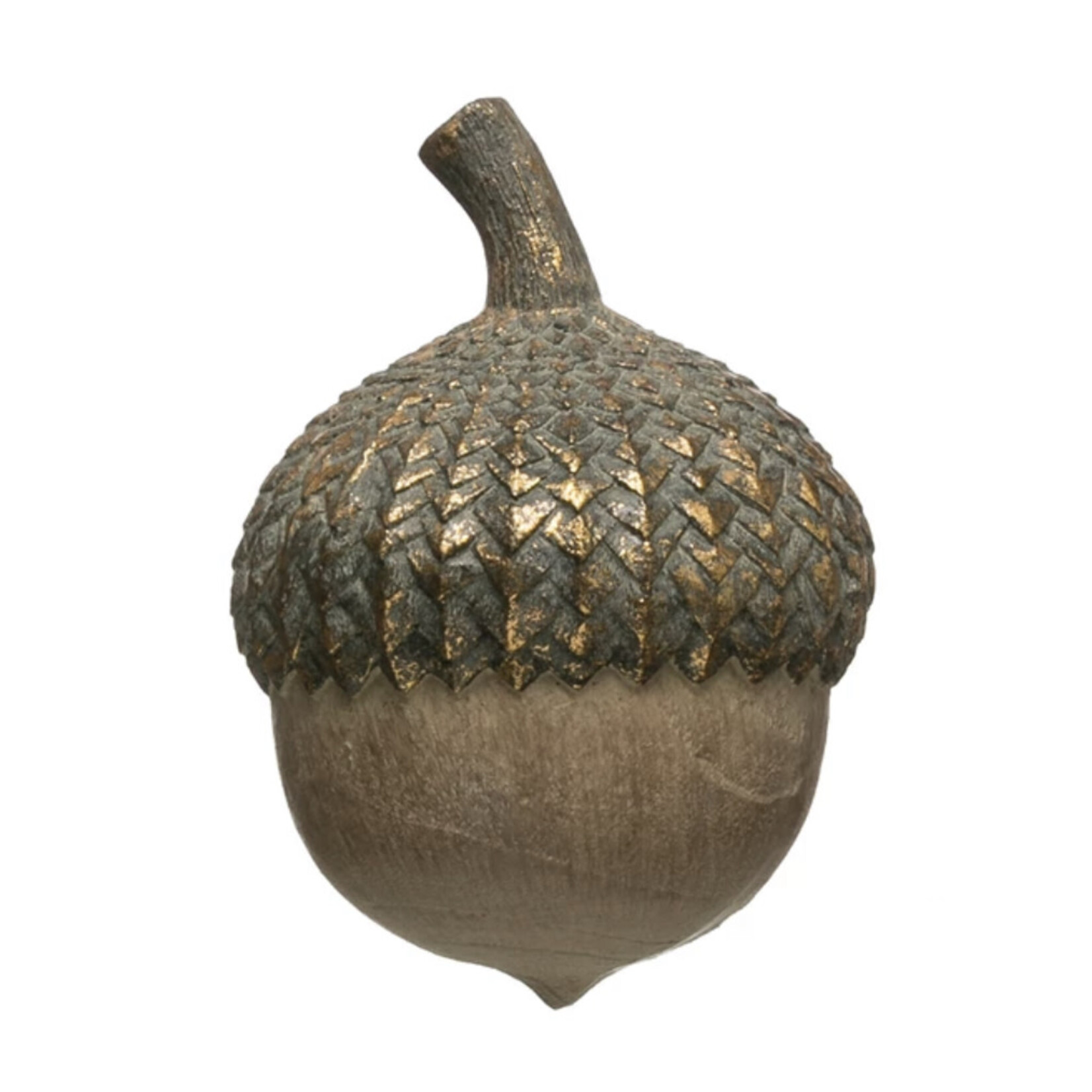 Creative Co-op Round Resin Acorn, 3”
