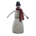 Creative Co-op Wool Felt Snowman w/Scarf & Hat