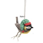 Creative Co-op Wool Felt Bird Ornament