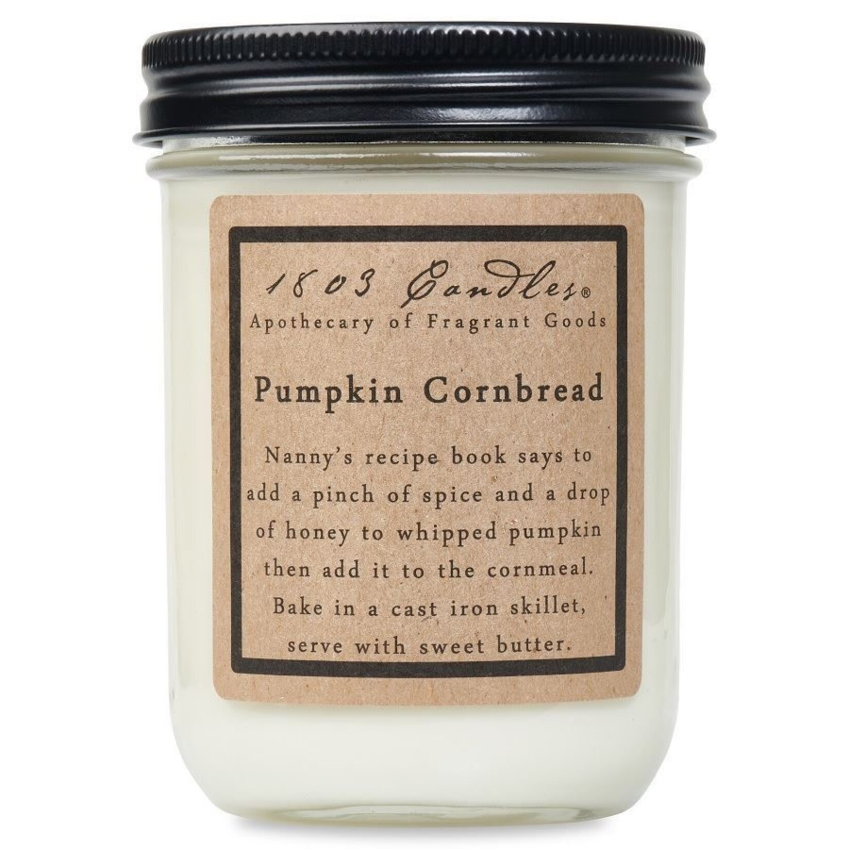 1803 1803 Pumpkin Cornbread Soy Jar Candle