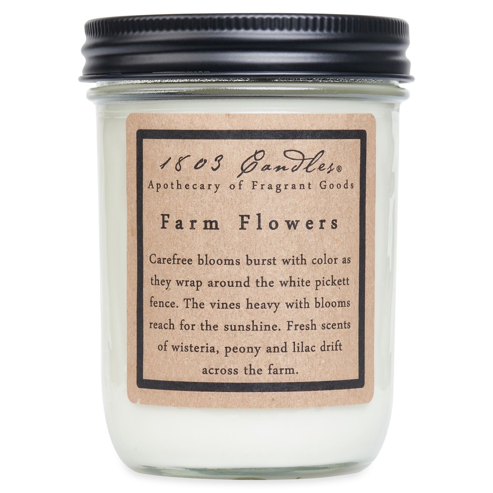 1803 1803 Farm Flowers Soy Jar Candle