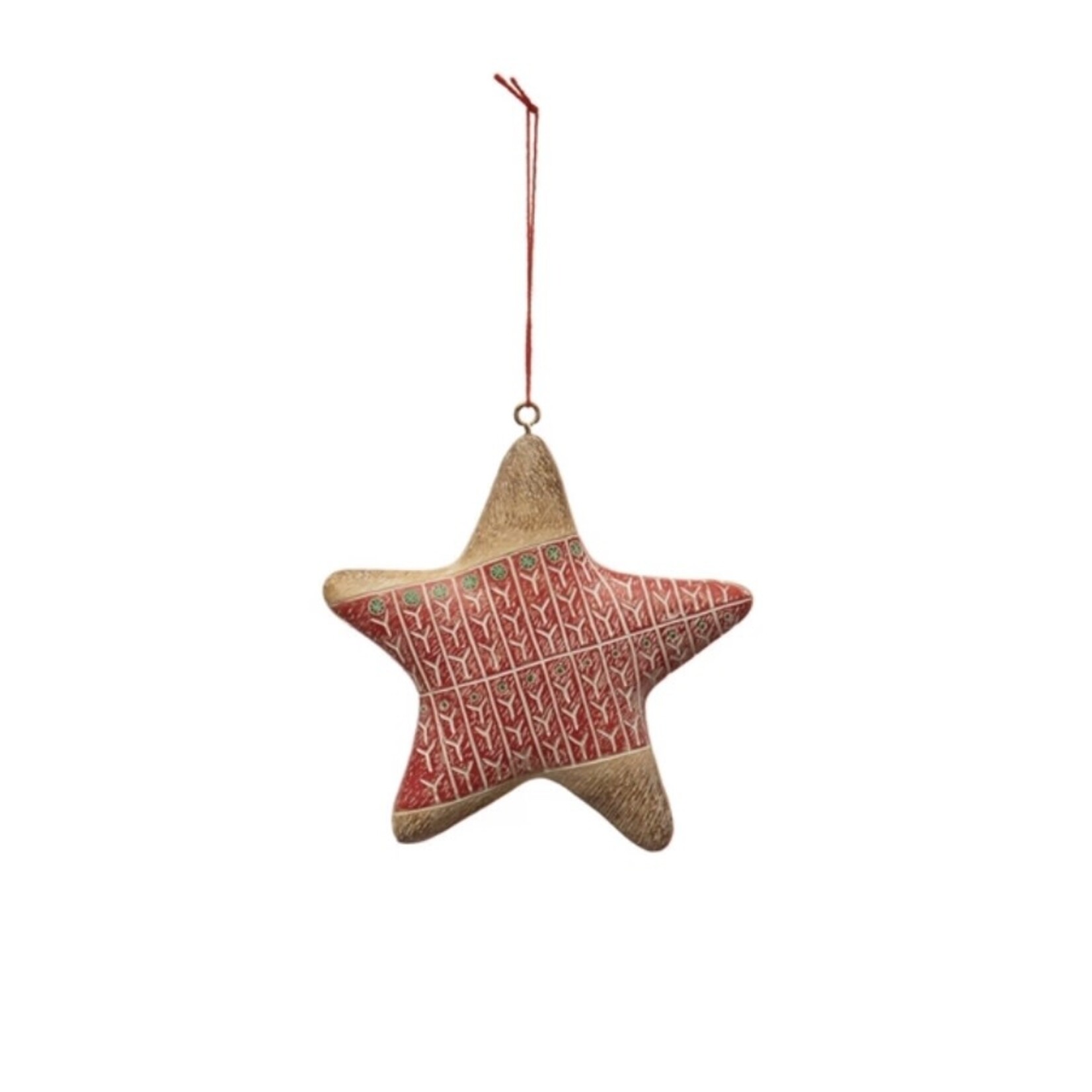 Creative Co-op Debossed Ornament w/Design